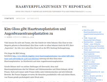 Tablet Screenshot of haartransplantation-tv-reportage.com